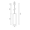 Трековый подвесной светильник MAYTONI FOCUS TR025-1-GU10-MG